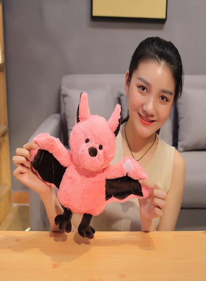 NatureMan 11 inch Plush Bat Stuffed Animal Plush Toy Halloween Bat Decor Bedtime Toys for Kids (Pink) - Image 3